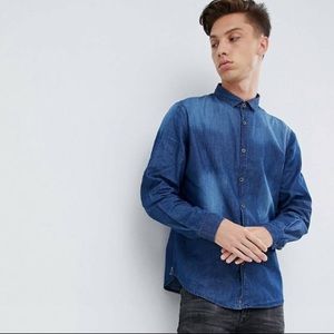 Men’s Brave Soul Vintage Wash Button Down
